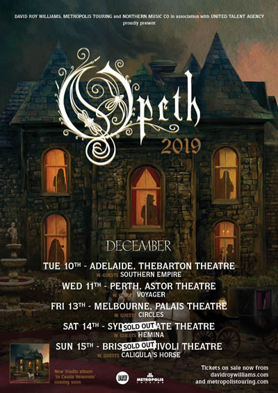 Australian Tour December 2019