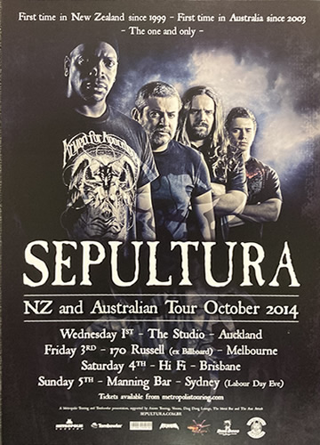 NZ & Australian Tour October 2014