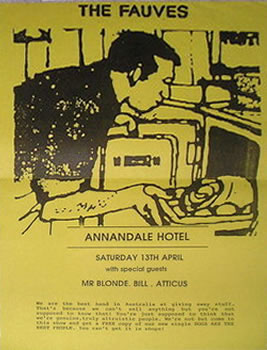 Annandale Hotel Gig Flyer