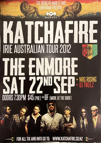Irie Australian Tour 2012